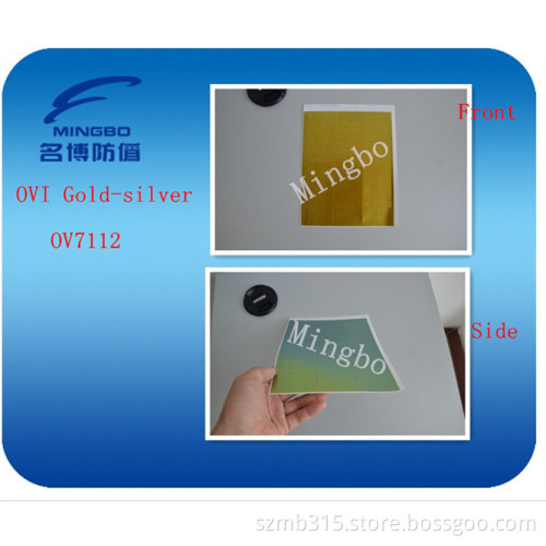 Optical Variable Ink Gold-Silver